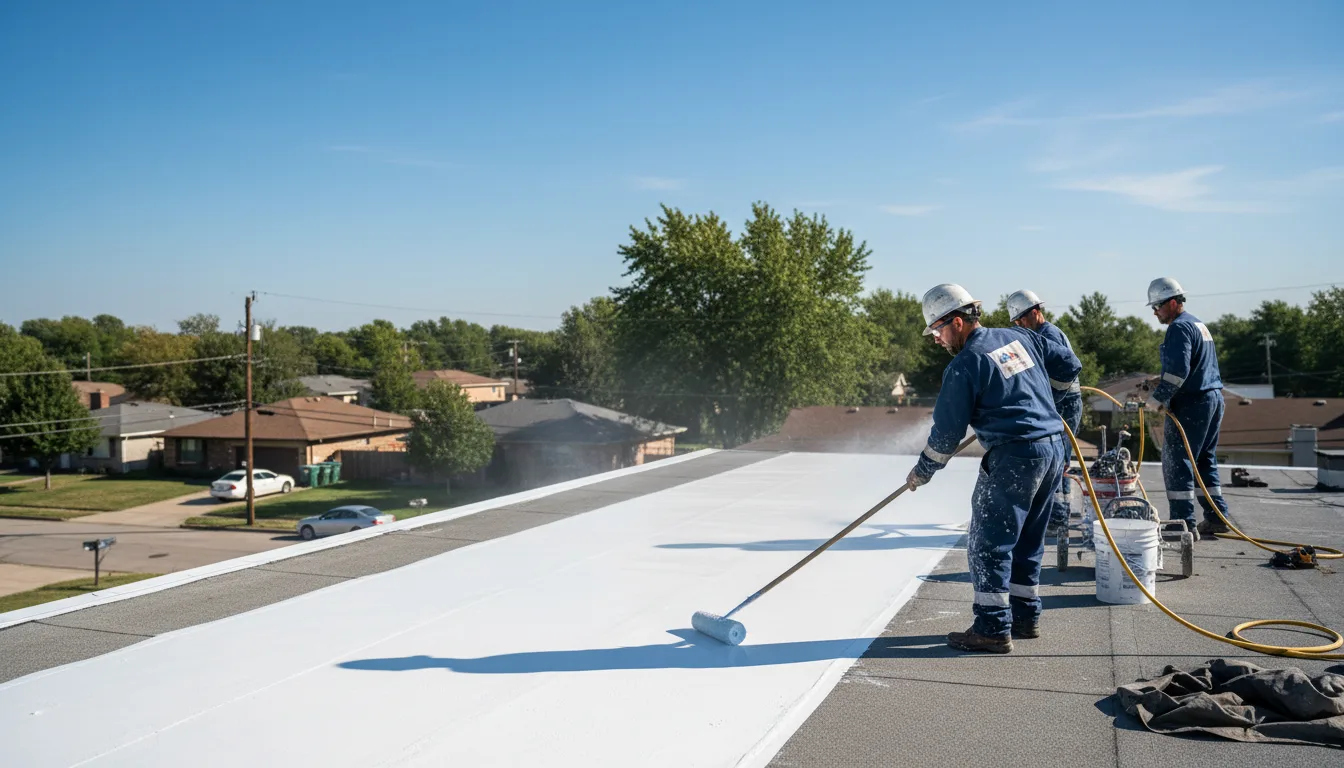 Commercial roof coating in Woodville, TX near me